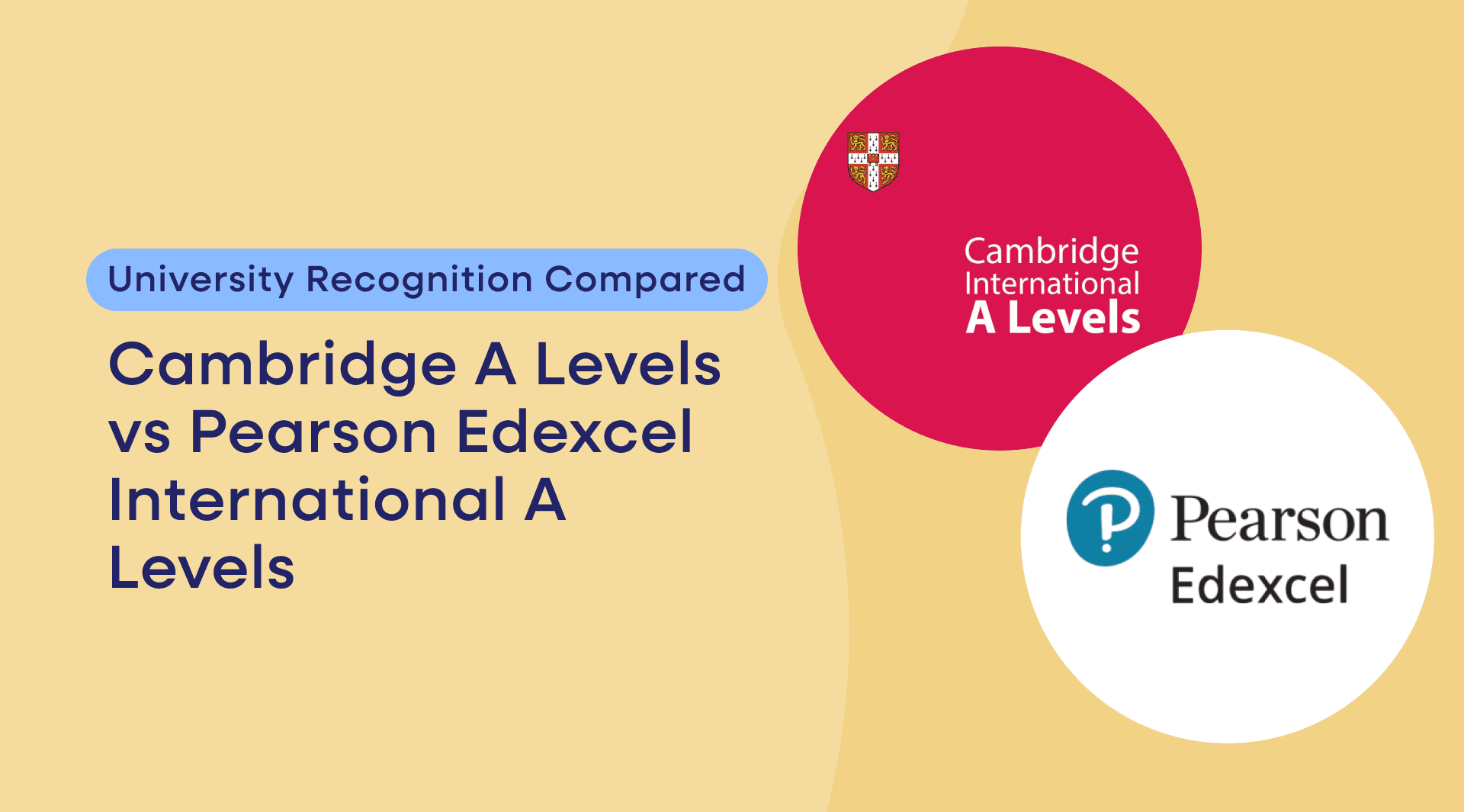 Cambridge International A Levels and Pearson Edexcel International A Levels are equivalent pre-university qualifications, both recognised by universities in over 160 countries — including all UK universities, the Russell Group, and leading institutions in the USA, UAE, Australia, and Europe. For university admission, neither board carries an advantage: universities assess the grades and subjects, not which board awarded them. The practical differences relevant to online learners lie in assessment structure and examination flexibility, not in university recognition.
