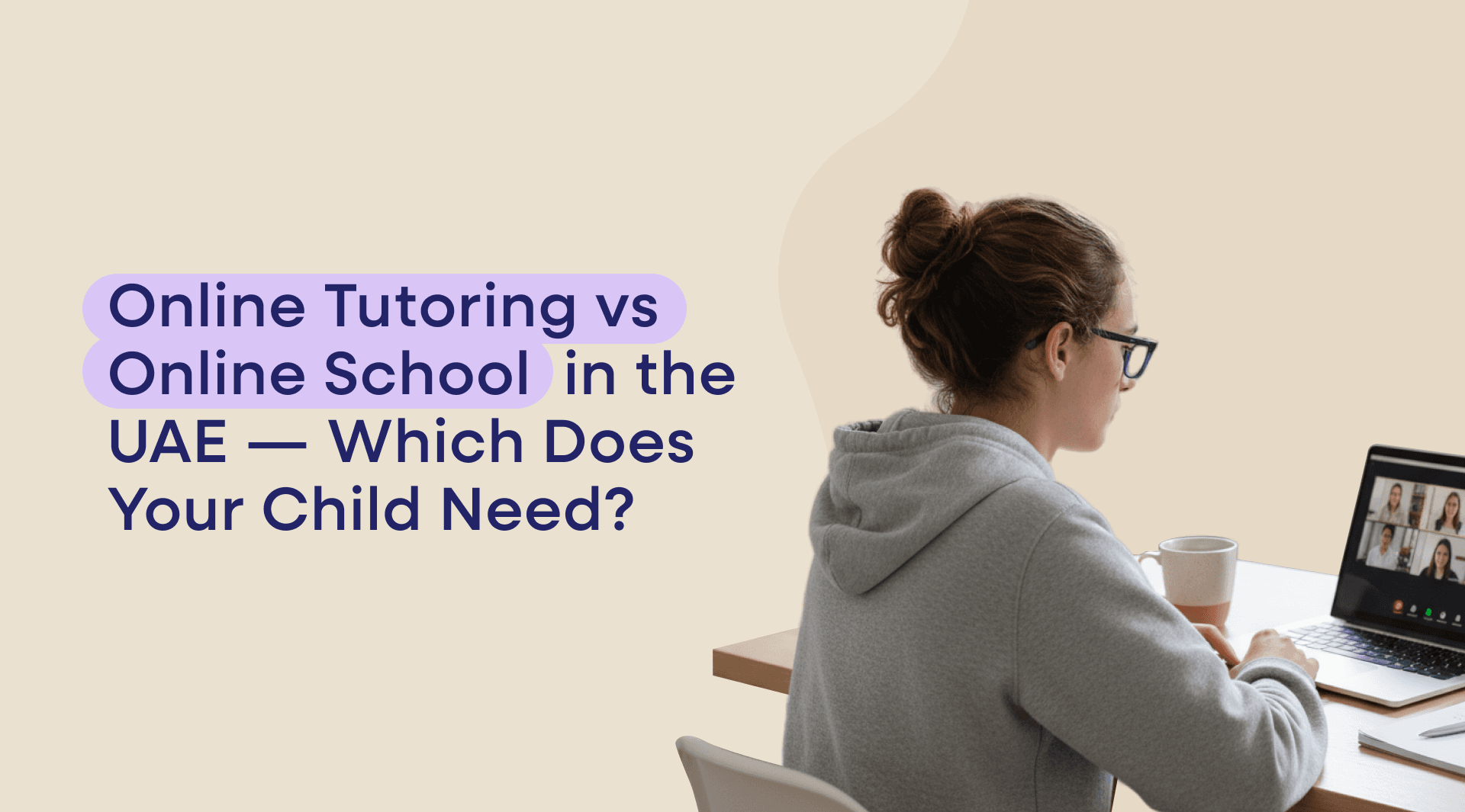 Online tutoring and online school serve different purposes. Online tutoring provides targeted support in one or a few subjects, usually to supplement a child's main schooling. An online school is a full, accredited education provider delivering the complete curriculum across all subjects, with qualified teachers and recognised qualifications. For UAE families, the right choice depends on whether your child needs supplementary subject support or a complete schooling solution.