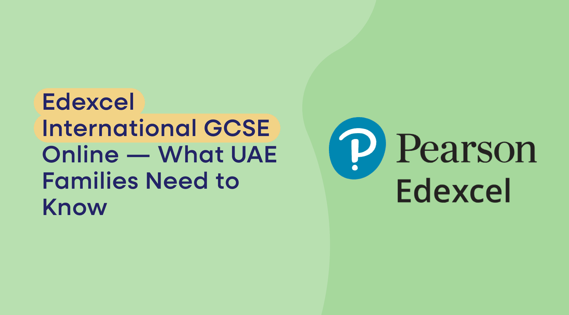 Pearson Edexcel International GCSE (often searched as "Edexcel IGCSE") can be studied entirely online and is one of the most widely recognised international qualifications available to UAE families. Students study online with qualified teachers and sit their examinations at British Council centres in Dubai and Abu Dhabi. The qualification is recognised by universities in the UAE, UK, and over 160 countries worldwide.