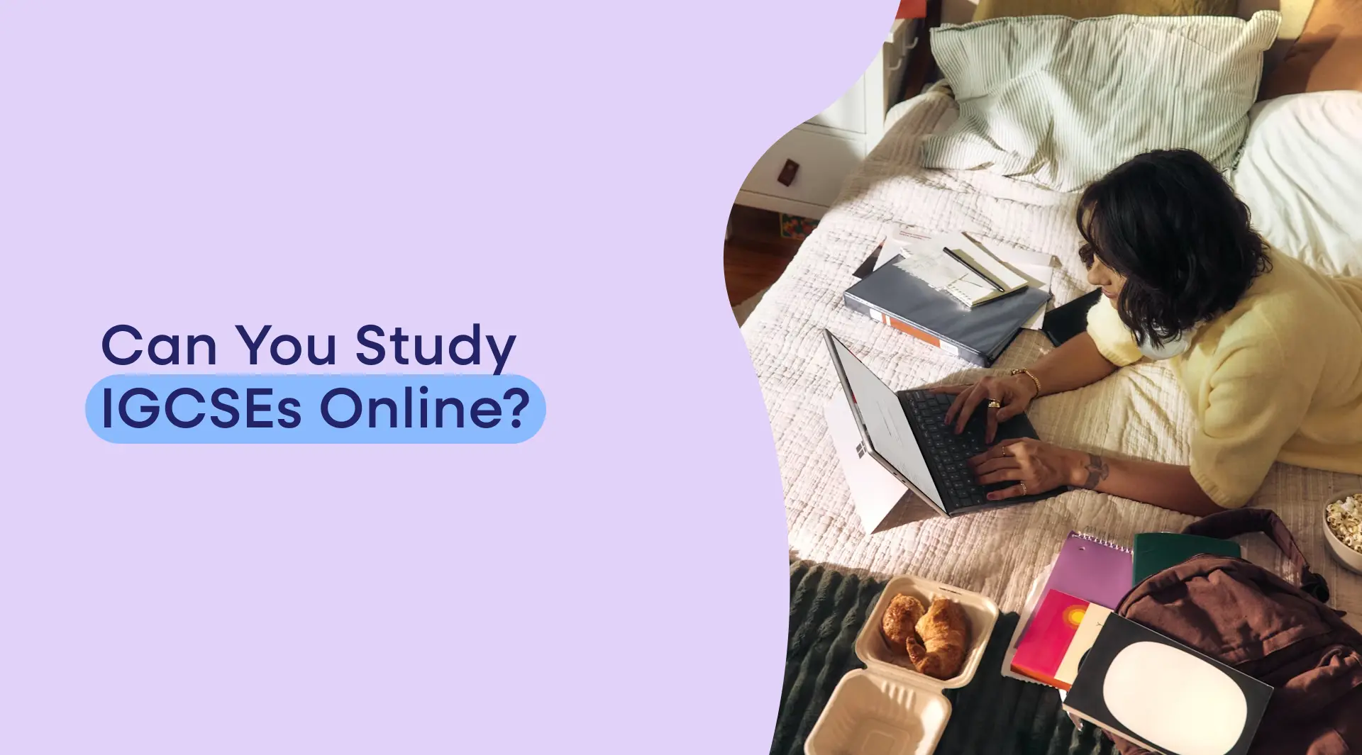 Yes. International GCSEs can be fully studied through an accredited online school. The teaching, curriculum delivery, and examination preparation all happen online — but the examinations themselves are sat in person at an authorised examination centre in the student's country of residence, such as a British Council office.